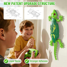 VikriDA Rechargeable Remote Control Robot Lizard Toy | Realistic Movement, 360° Rotation, LED Eyes, Low Noise | Fun Wall-Climbing Prank Pet for Kids Ages 4+ (Green)
