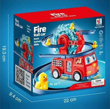 Skstore Fire Rail Car Duck Swivel Slide Funny Automatic Stair Climbing Ducklings Cartoon  (Multicolor)