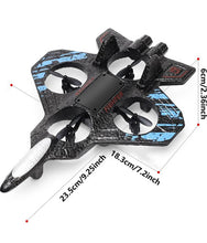 RC Airplane Fighter Jet with Remote Control, Light Effects, 360° Flip Stunts, Kids Toy