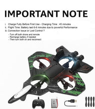 RC Airplane Fighter Jet with Remote Control, Light Effects, 360° Flip Stunts, Kids Toy