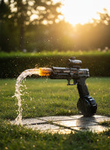 Ultimate Battle Blaster,Long Range Electric Water Blaster with Light, Battle Blasters, Aqua Combat Light Blaster, Aquablaster Water Gun, Ultimate Water Blaster, Electric Gatling Water Gun (Black)